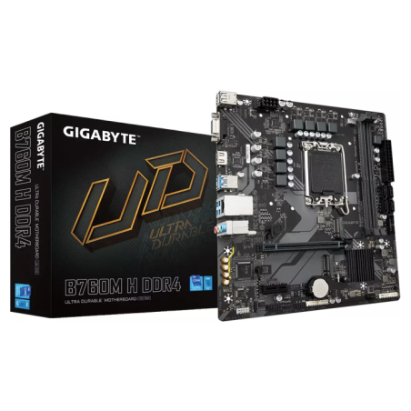 Matična plošča GIGABYTE B760M H DDR4 LGA1700, DDR4, mATX