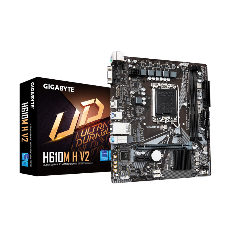 Matična plošča GIGABYTE H610M H V2 DDR5, LGA1700, mATX
