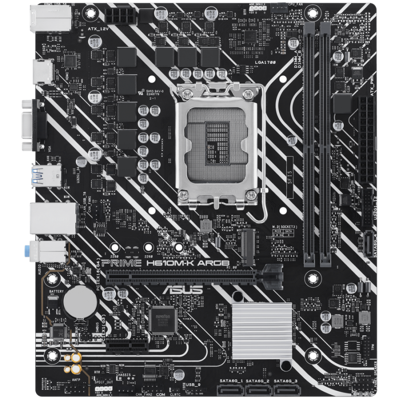 Matična plošča ASUS PRIME H610M-K DDR5, LGA1700, mATX