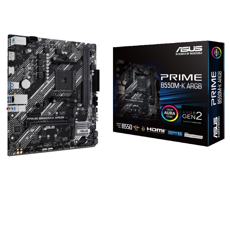 Matična plošča ASUS PRIME B550M-K ARGB AM4, DDR4, mATX