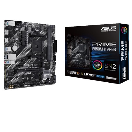 Matična plošča ASUS PRIME B550M-K ARGB AM4, DDR4, mATX