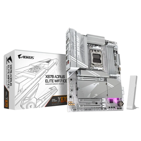Matična plošča Gigabyte X870 AORUS ELITE ICE WIFI7, DDR5, AM5 ATX