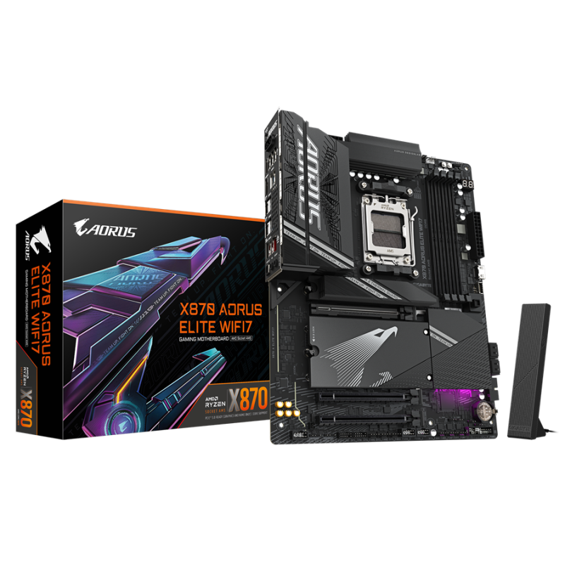 Matična plošča Gigabyte X870 AORUS ELITE WIFI7, DDR5, AM5 ATX