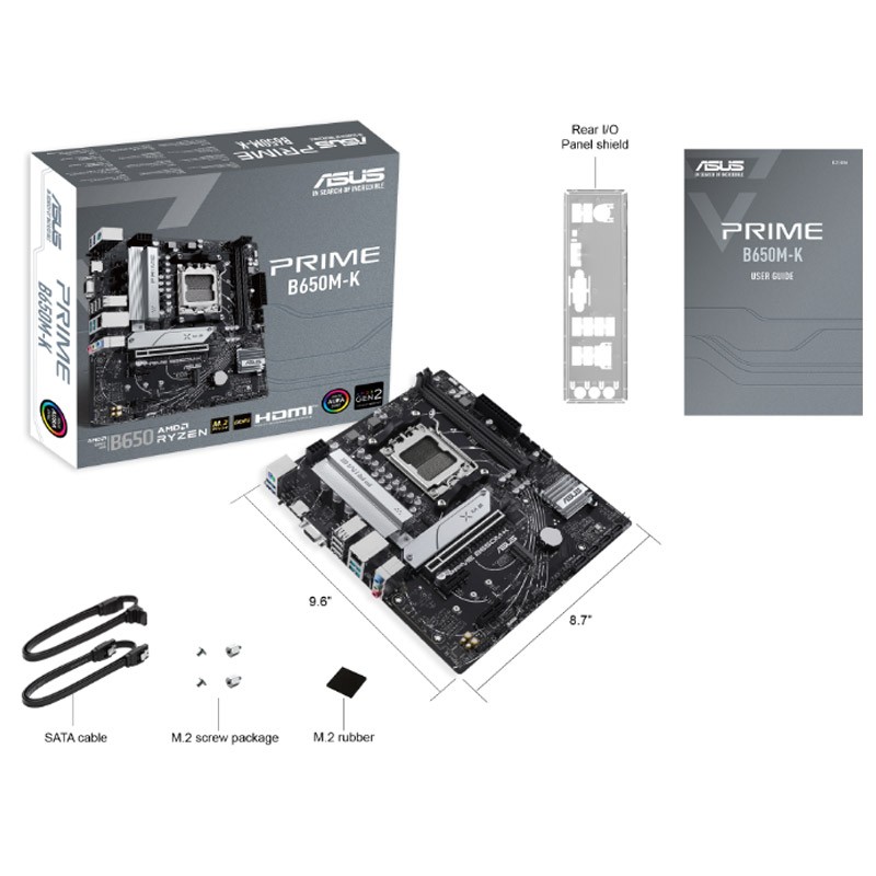 Matična plošča ASUS PRIME B650M-K AM5 mATX, DDR5