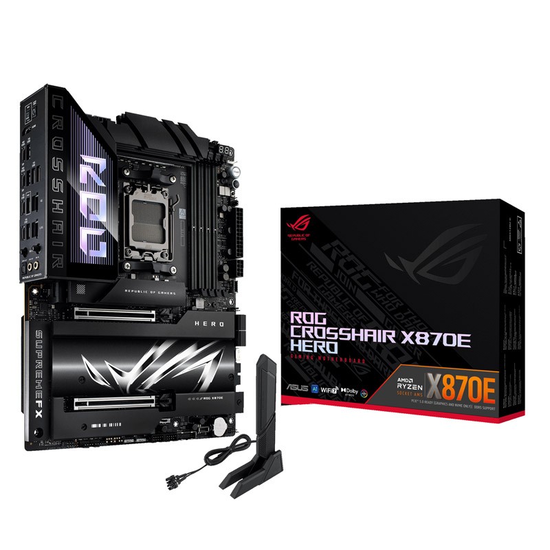 Matična plošča ASUS ROG CROSSHAIR X870E HERO WIFI, AM5 ATX, DDR5