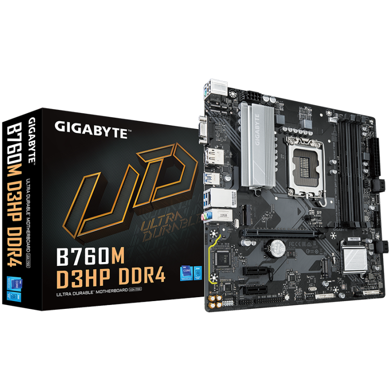 Matična plošča Gigabyte B760M D3HP, DDR4, LGA1700, mATX
