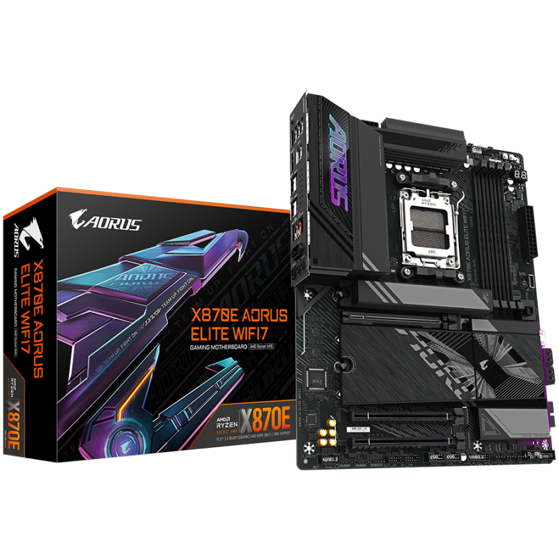 Matična plošča Gigabyte X870E AORUS ELITE, WIFI7, AM5, DDR5, ATX