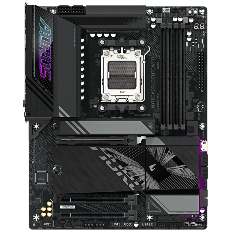 Matična plošča Gigabyte X870E AORUS ELITE, WIFI7, AM5, DDR5, ATX