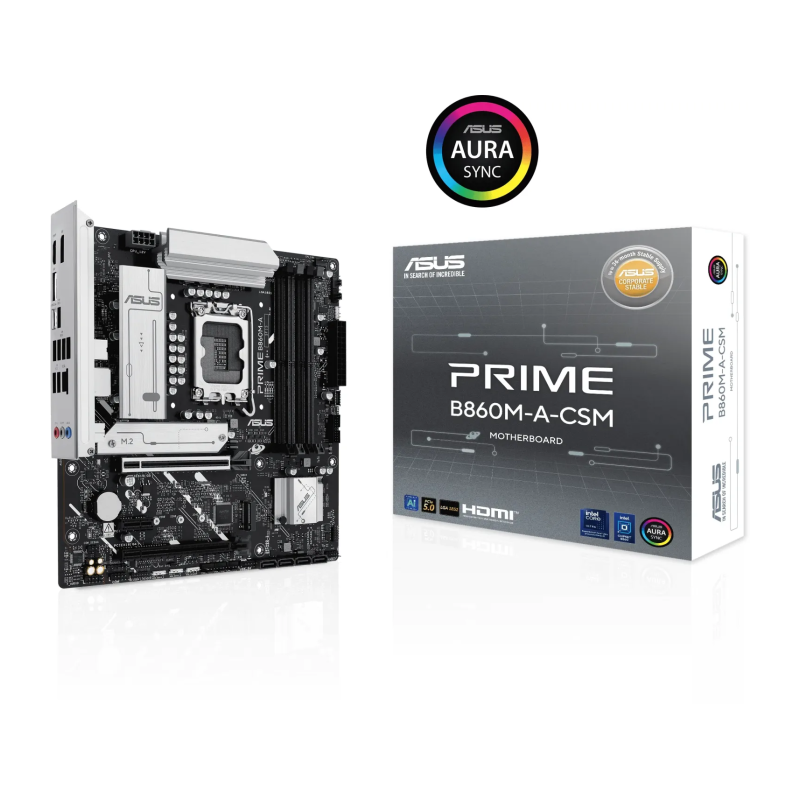 Matična plošča ASUS Prime B860M-A-CSM, LGA1851, DDR5, MicroATX