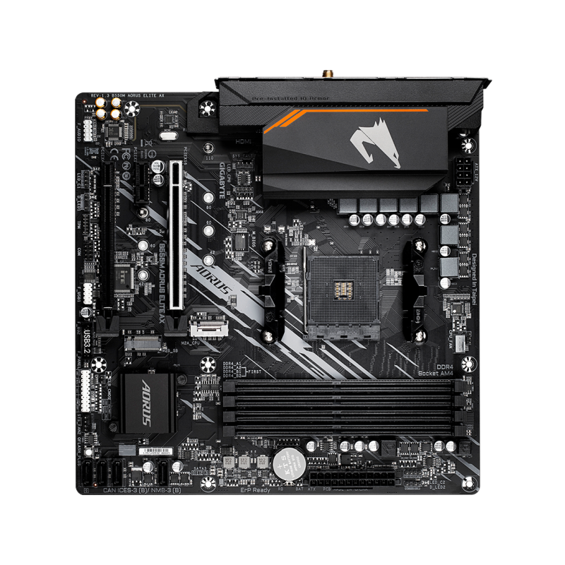Matična plošča GIGABYTE B550M AORUS ELITE AX, DDR4, AM4, mATX