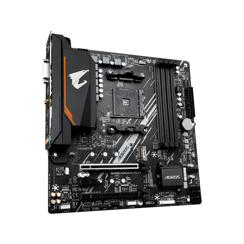Matična plošča GIGABYTE B550M AORUS ELITE AX, DDR4, AM4, mATX