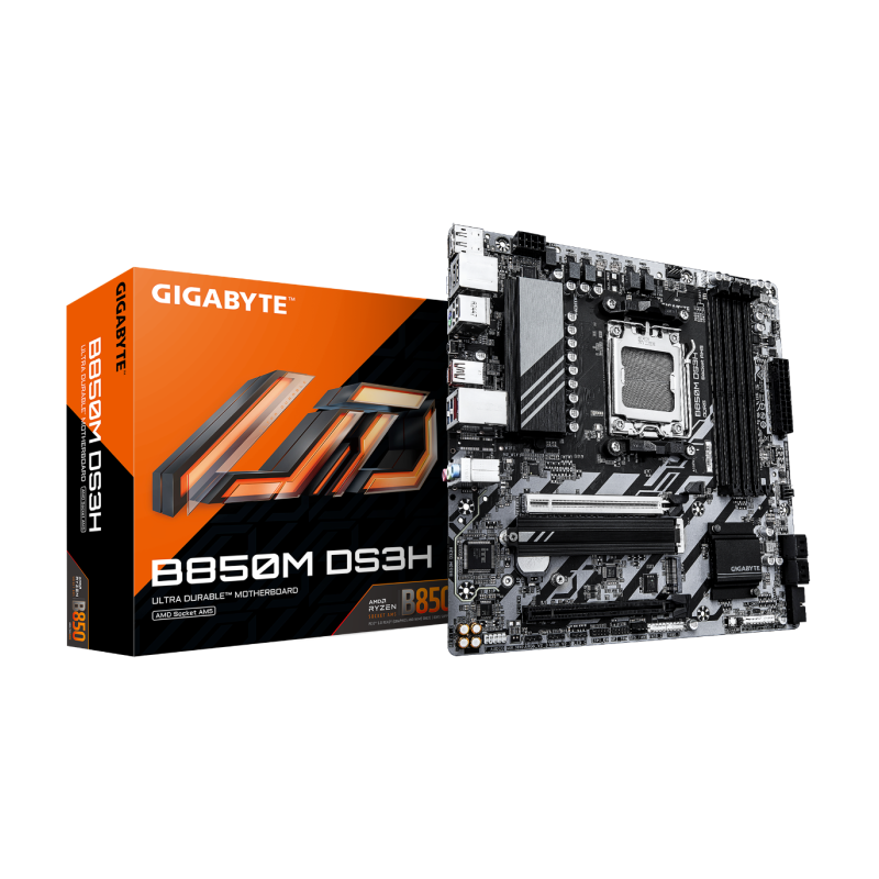 Matična plošča GIGABYTE B850M DS3H, DDR5, AM5, mATX