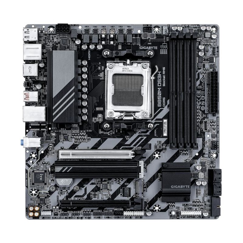 Matična plošča GIGABYTE B850M DS3H, DDR5, AM5, mATX