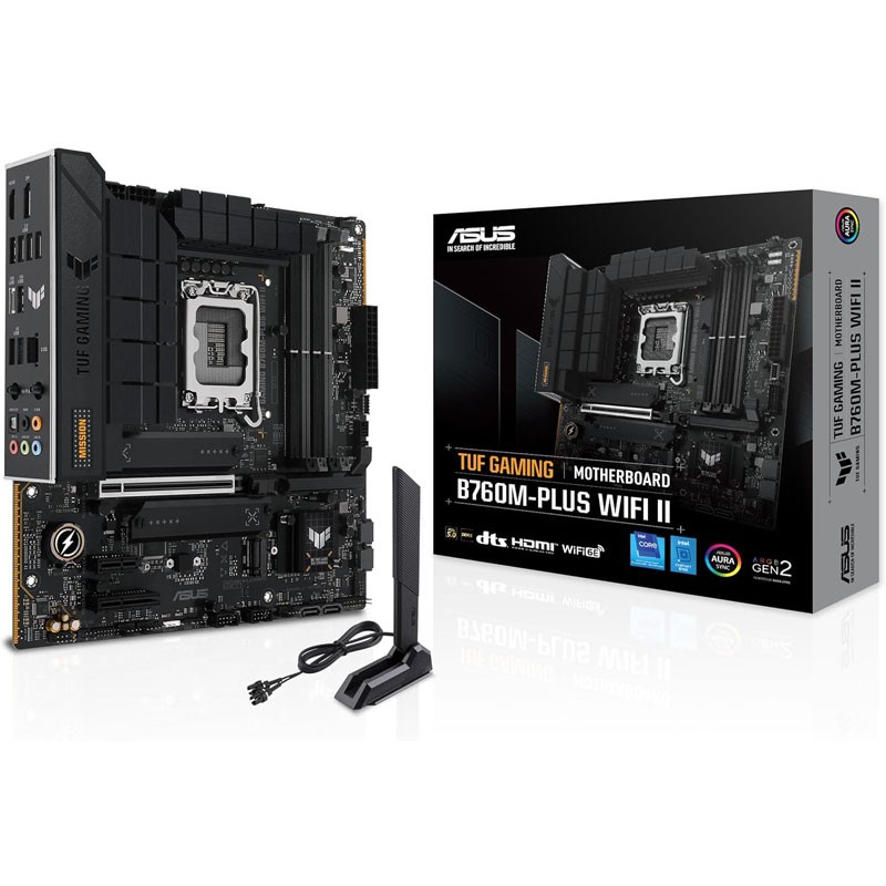 Matična plošča ASUS TUF GAMING B760M-PLUS WIFI II, DDR5, LGA1700, mATX