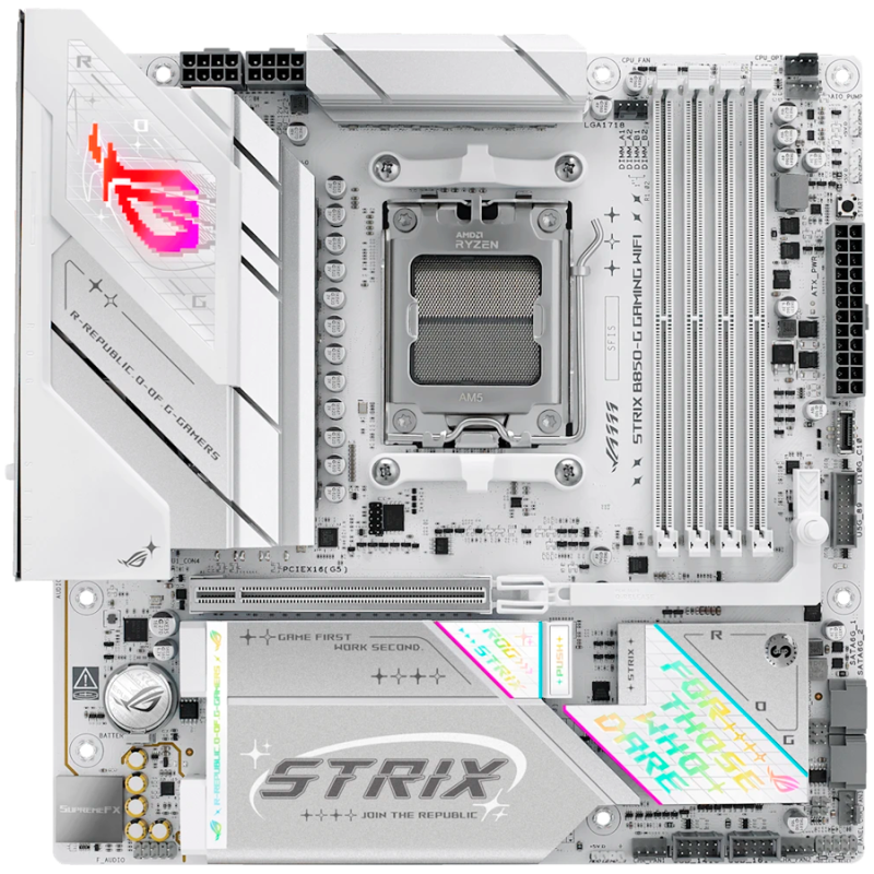 Matična plošča ASUS ROG STRIX B850-G GAMING WIFI, DDR5, AM5 mATX