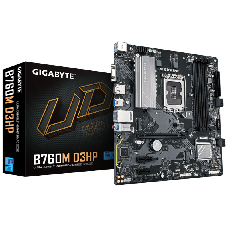 Matična plošča GIGABYTE B760M D3HP, DDR5, LGA1700, mATX