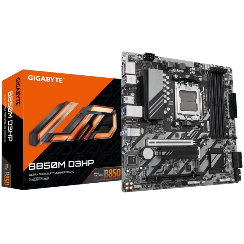 Matična plošča GIGABYTE B850M D3HP, DDR5, AM5 mATX