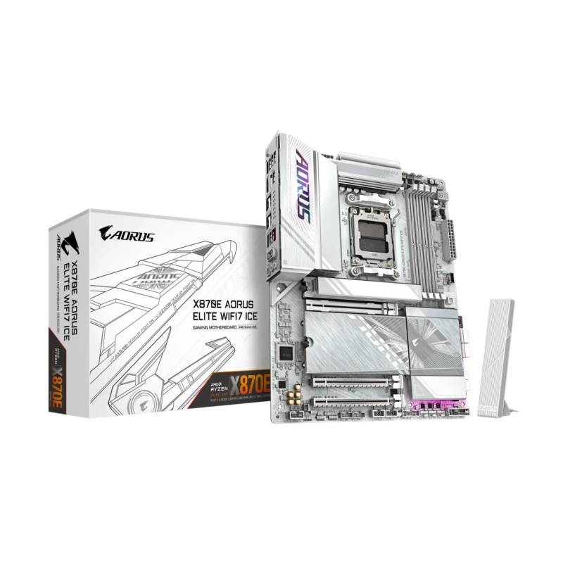 Matična plošča GIGABYTE X870E AORUS ELITE WIFI7 ICE, DDR5, AM5 ATX