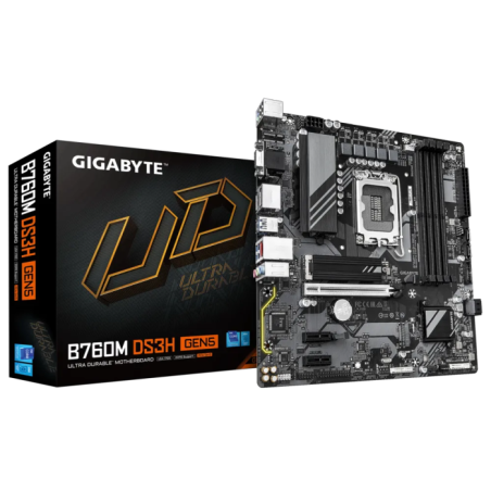 Matična plošča GIGABYTE B760M DS3H GEN5, DDR5, LGA1700, mATX