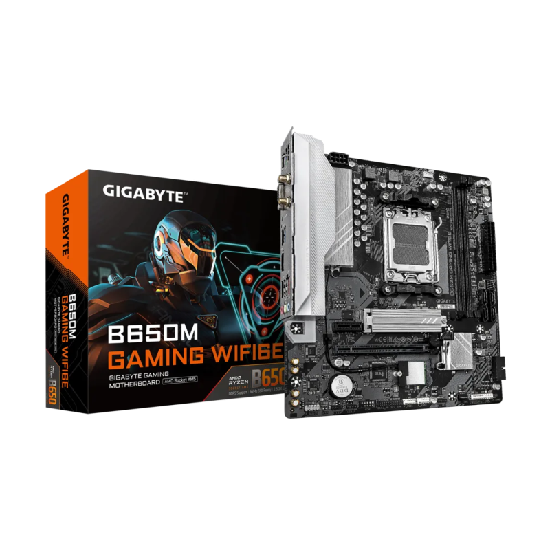 Matična plošča GIGABYTE B650M GAMING WIFI6E, DDR5, AM5, mATX