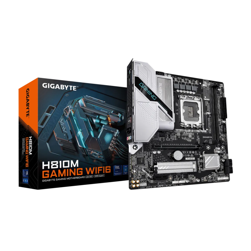 Matična plošča GIGABYTE H810M GAMING WIFI6, DDR5, LGA1851, mATX