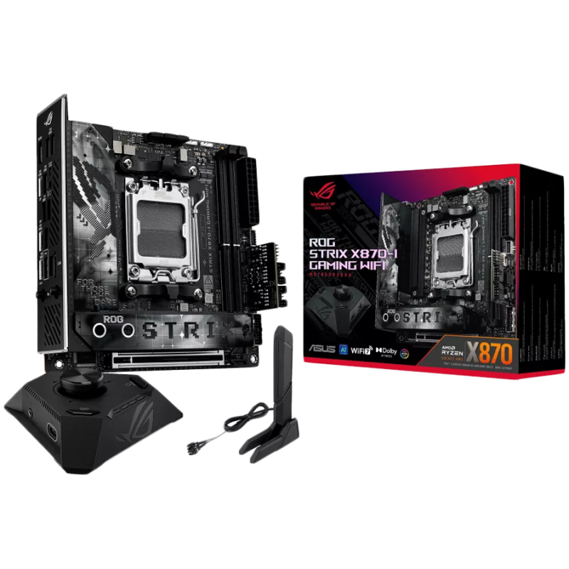 Matična plošča ASUS ROG STRIX X870-I GAMING WIFI, DDR5, AM5, mini-ITX