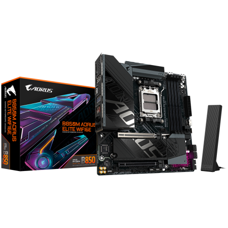 Matična plošča GIGABYTE B850M AORUS ELITE WIFI6E, AM5, DDR5, mATX