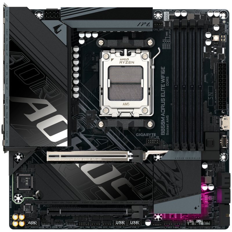Matična plošča GIGABYTE B850M AORUS ELITE WIFI6E, AM5, DDR5, mATX
