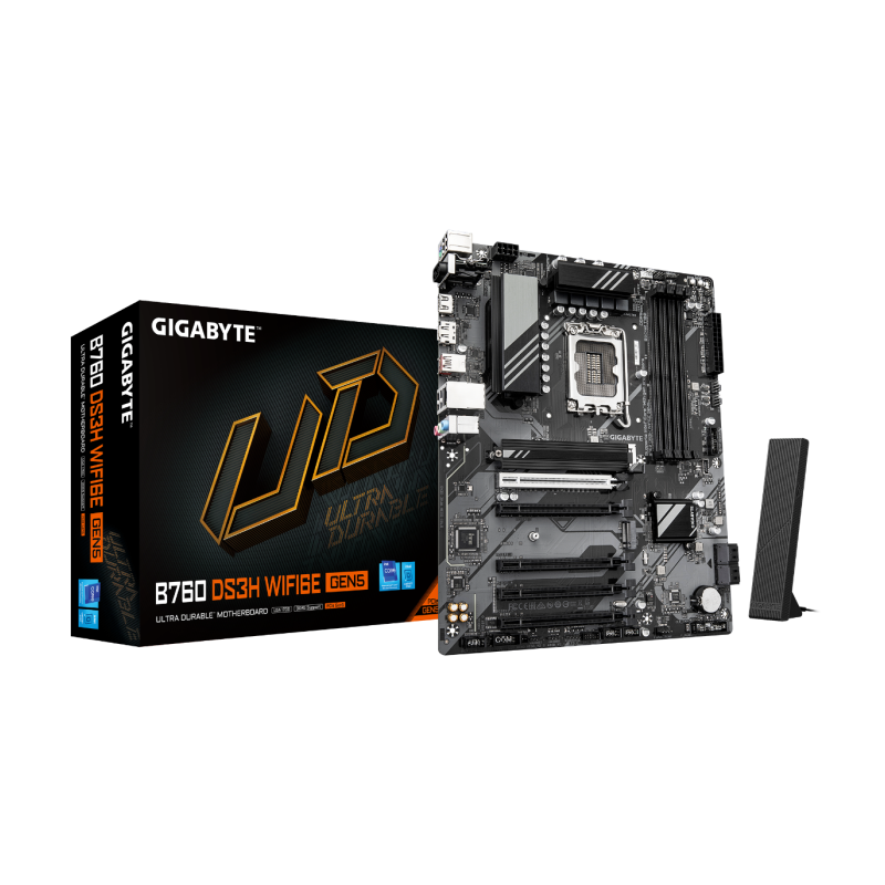 Matična plošča GIGABYTE B760 DS3H WF6E GEN5, LGA1700, DDR5, ATX