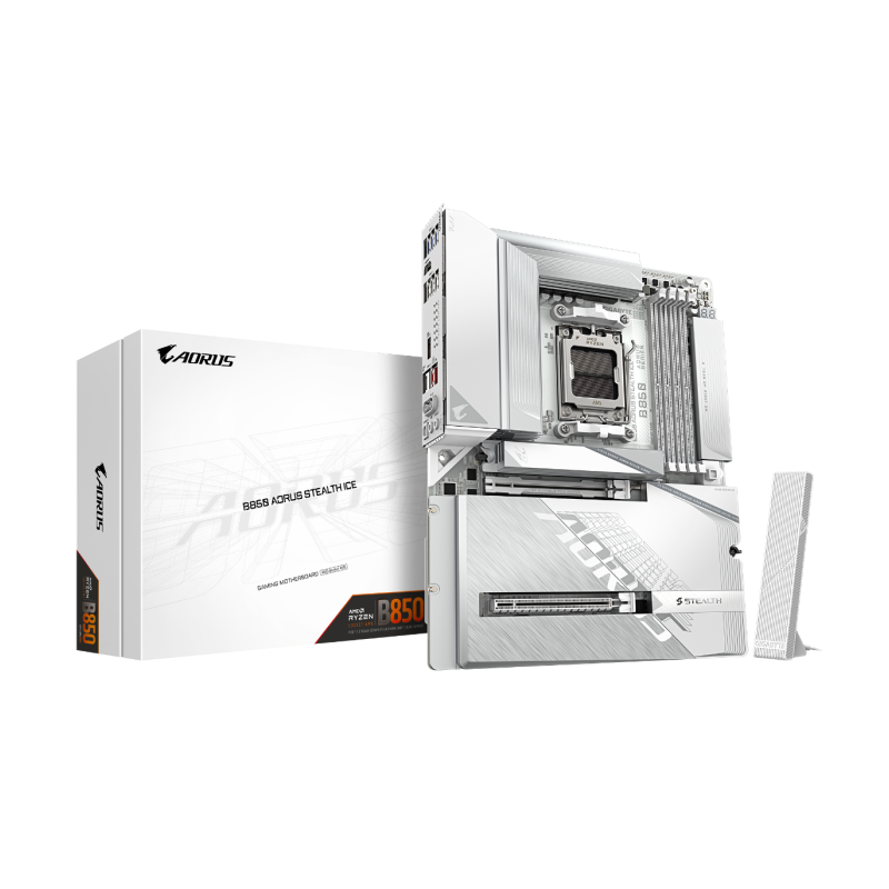 Matična plošča GIGABYTE B850 A STEALTH ICE, AM5, DDR5, ATX