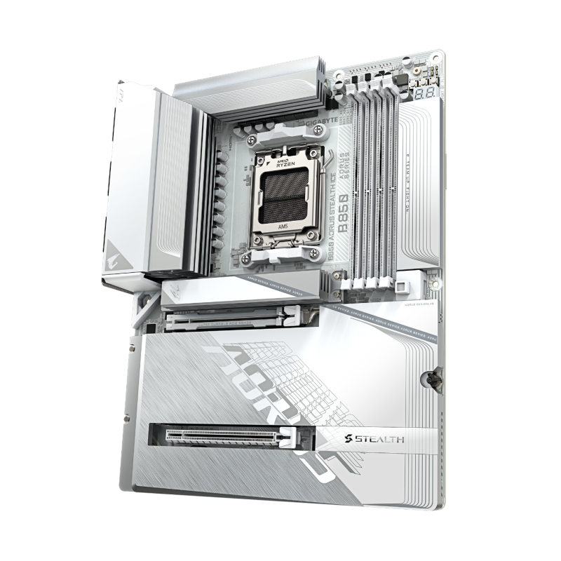Matična plošča GIGABYTE B850 A STEALTH ICE, AM5, DDR5, ATX