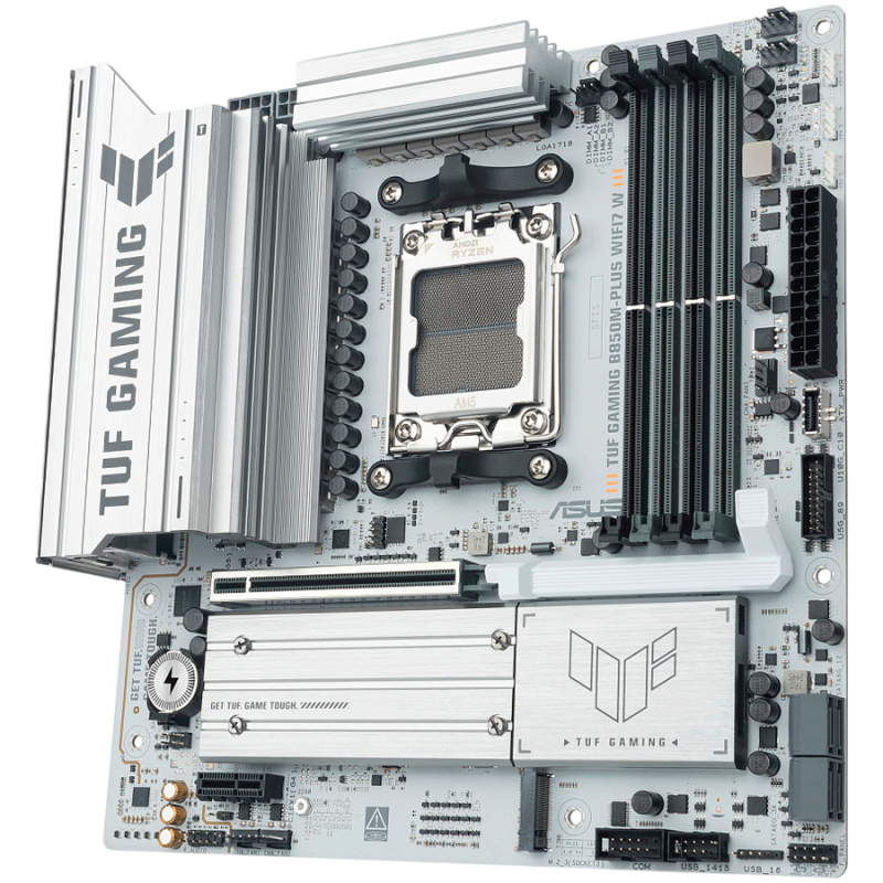 Matična plošča ASUS TUF GAMING B850M-PLUS WIFI7 W, AM5, DDR5, mATX