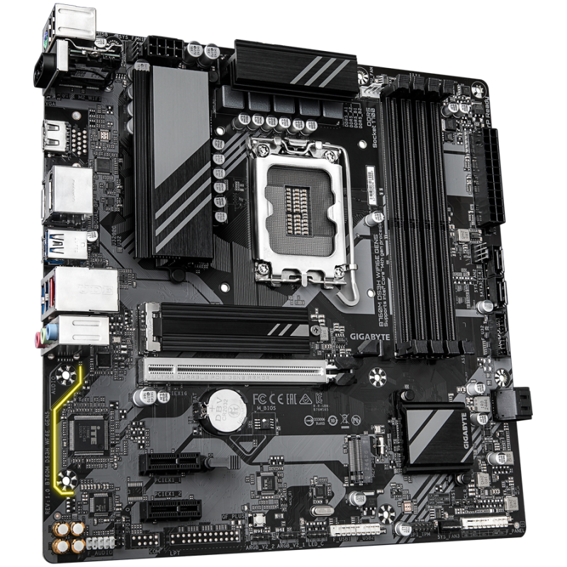 Matična plošča GIGABYTE B760M DS3H WIFI6E GEN5, LGA1700, DDR5, mATX