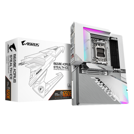 Matična plošča GIGABYTE B650E A STEALTH ICE, DDR5, AM5, ATX
