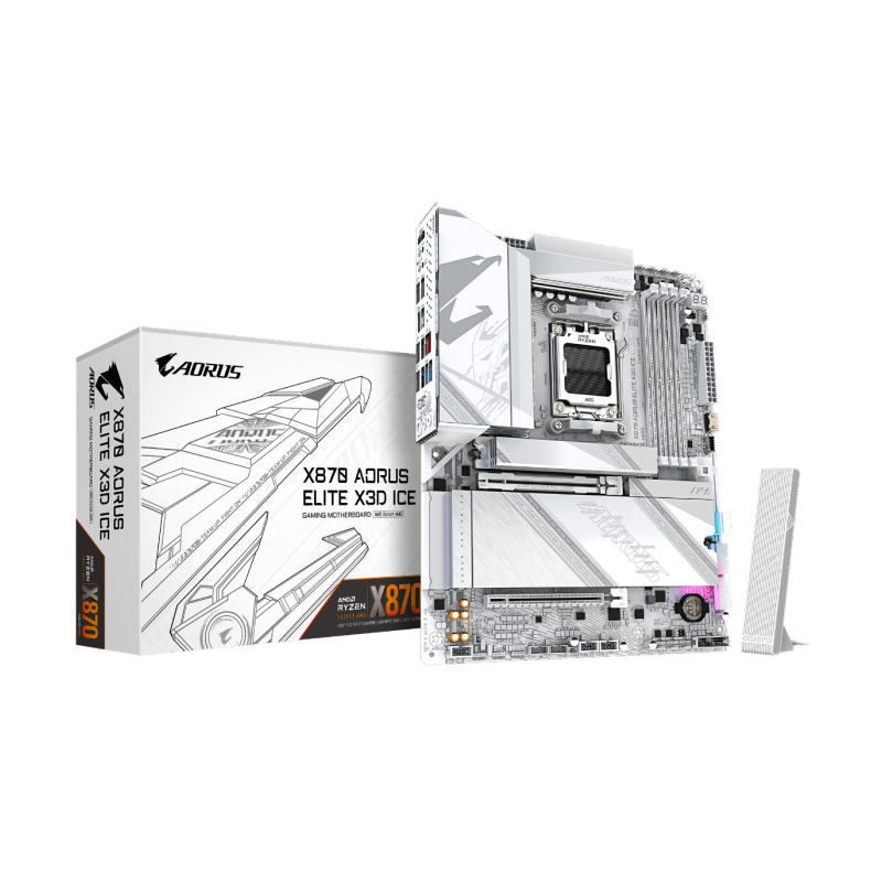 Matična plošča GIGABYTE X870 AORUS ELITE X3D ICE, DDR5, AM5, ATX