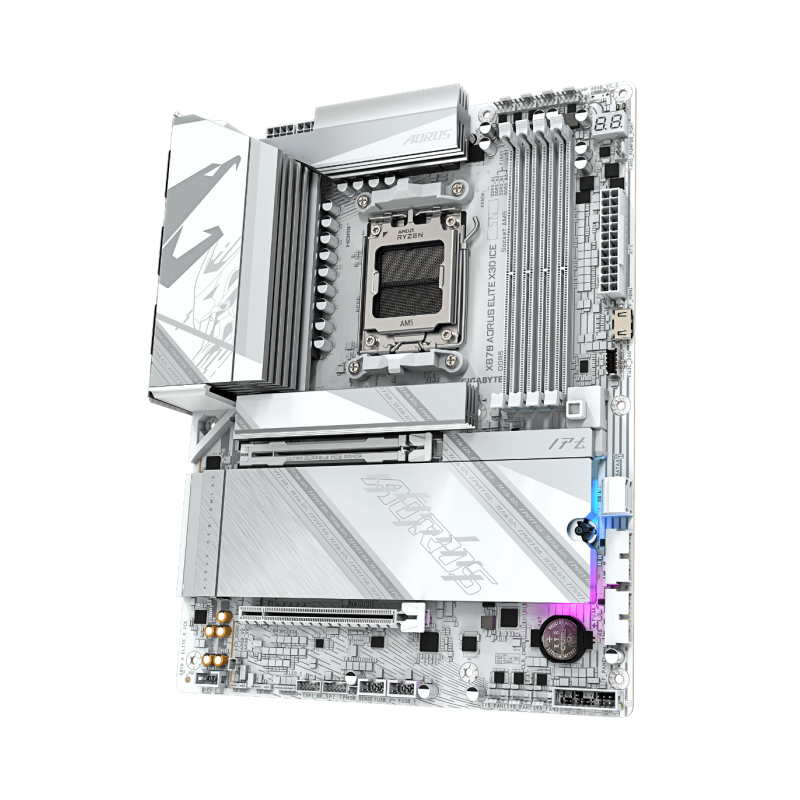 Matična plošča GIGABYTE X870 AORUS ELITE X3D ICE, DDR5, AM5, ATX