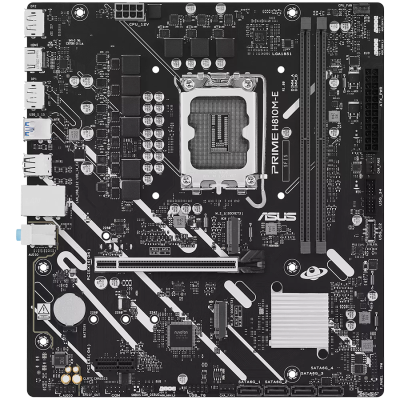 Matična plošča ASUS PRIME H810M-E-CSM, DDR5, LGA1851, mATX