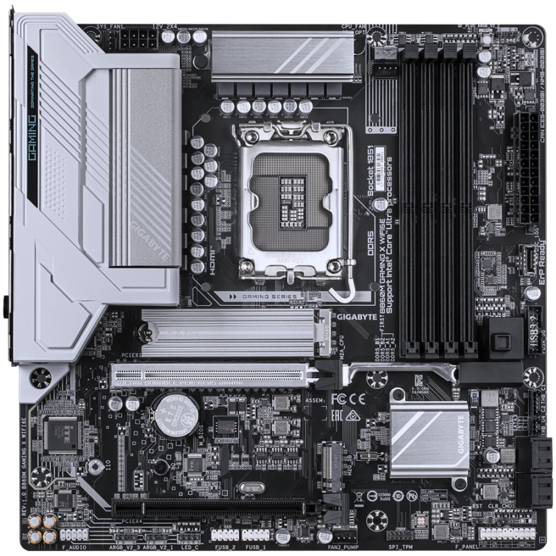 Matična plošča GIGABYTE B860M GAMING X WIFI6E, DDR5, LGA1851, mATX