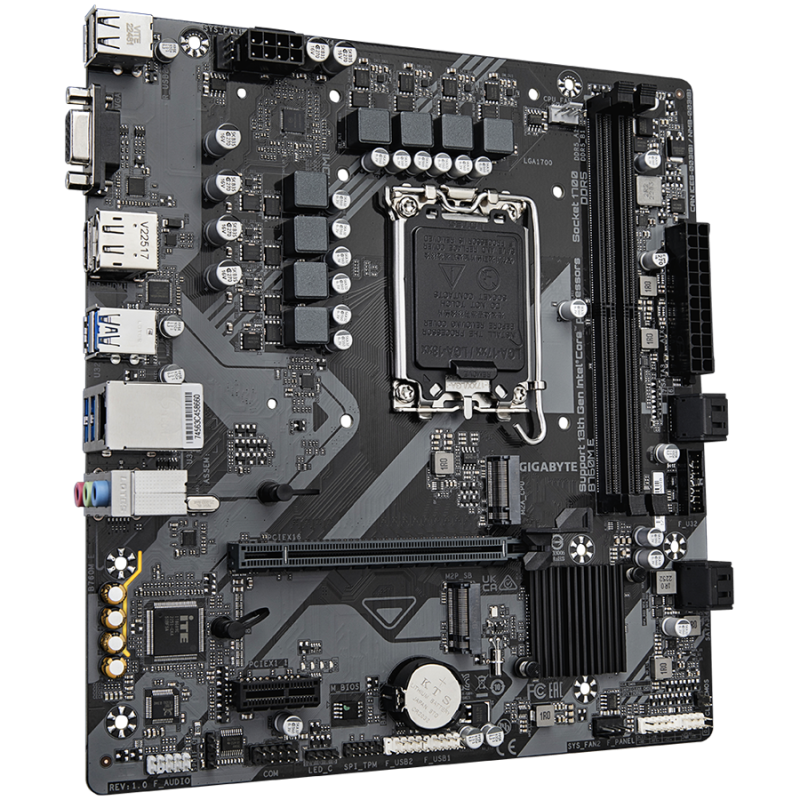 Matična plošča GIGABYTE B760M E, DDR5, LGA1700, mATX