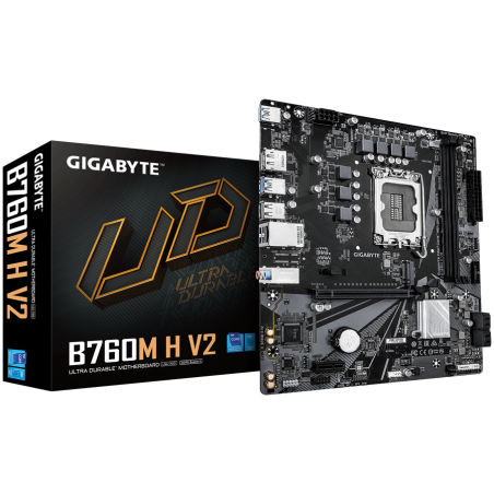 Matična plošča GIGABYTE B760M H V2, DDR5, LGA1700, mATX