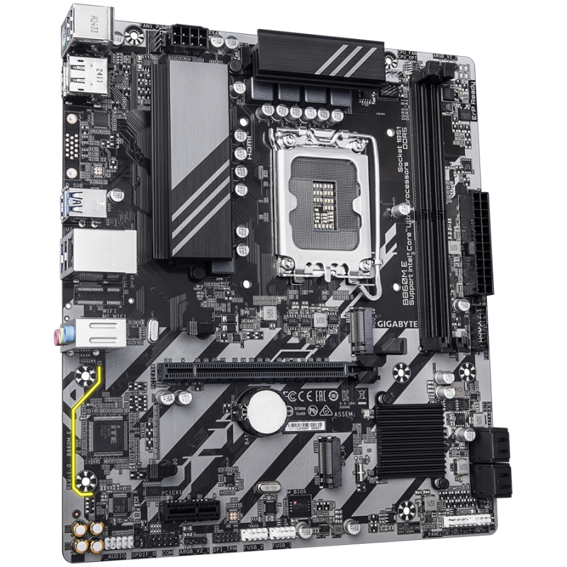 Matična plošča GIGABYTE B860M E, DDR5, LGA1851, mATX