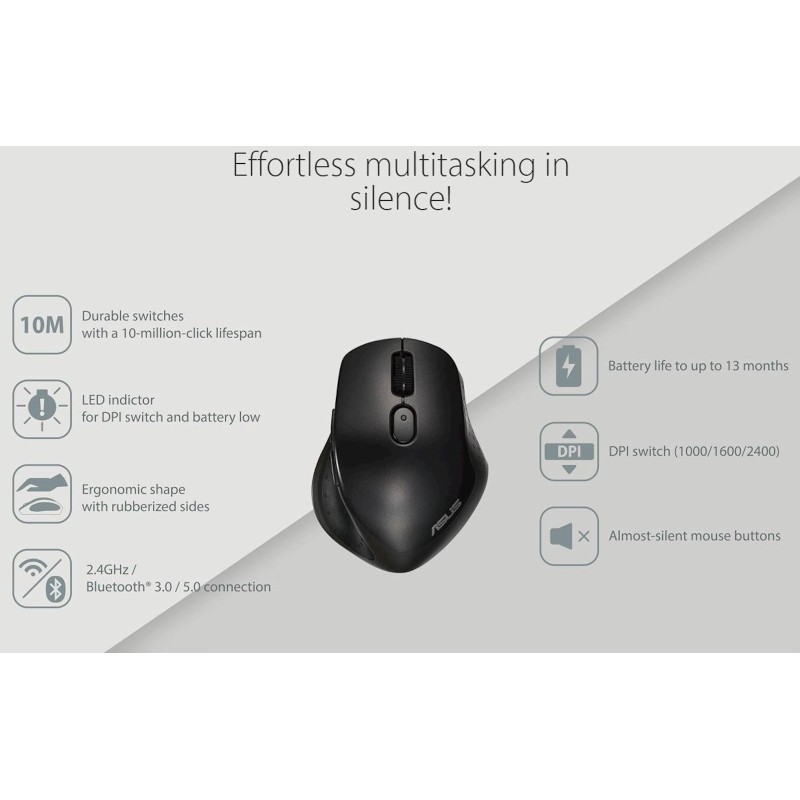 Miška brezžična ASUS MW203, črna