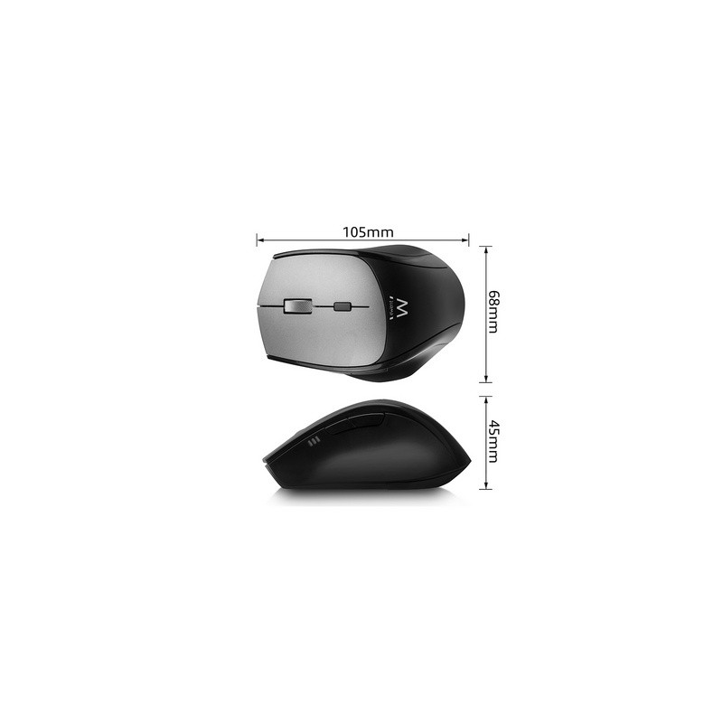Miška Ewent Dual-Connect Silent Wireless, črna