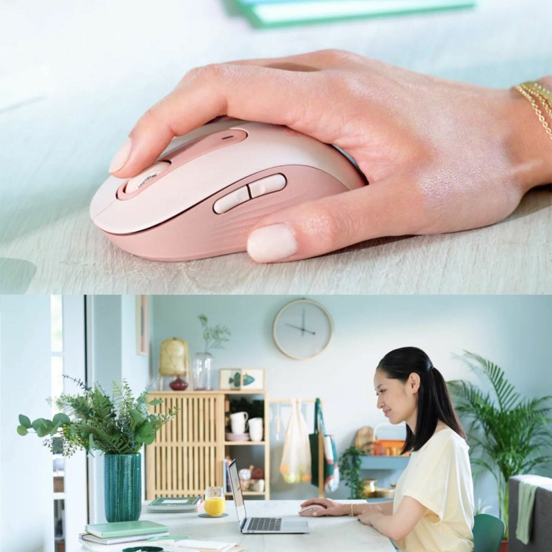 Miška Logitech Signature M650, roza