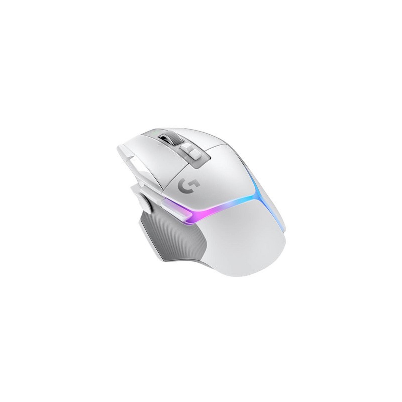 Miška Logitech G502 X PLUS, Wireless, RGB, bela