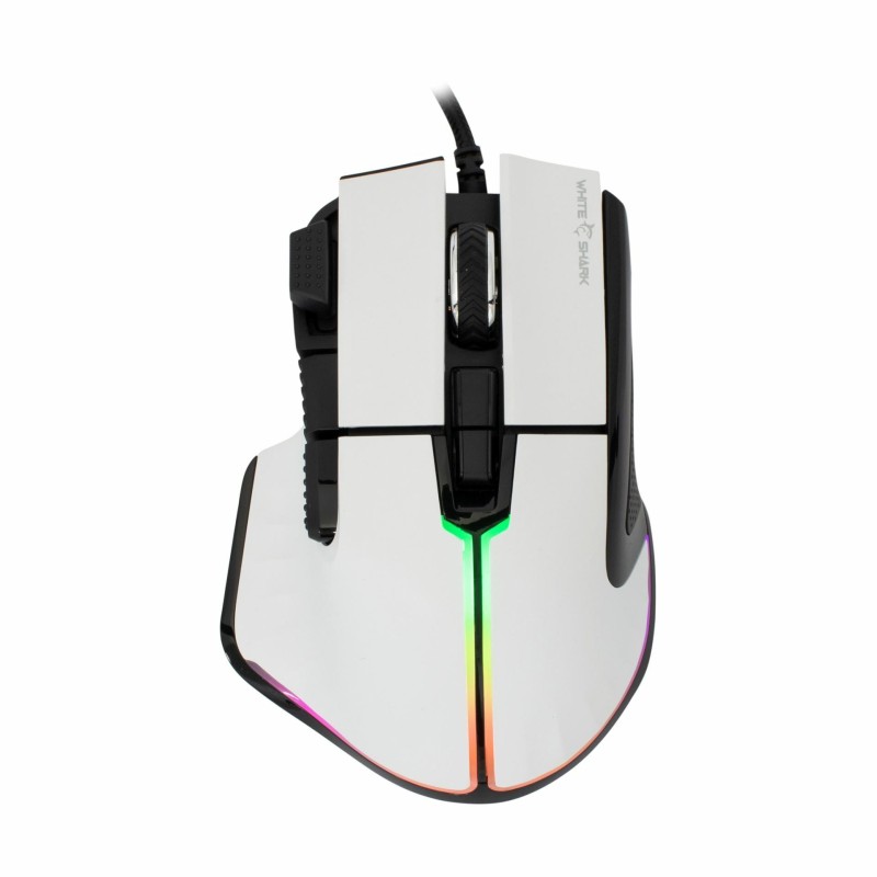 Miška WHITE SHARK GM-9006 MARROK-W, bela