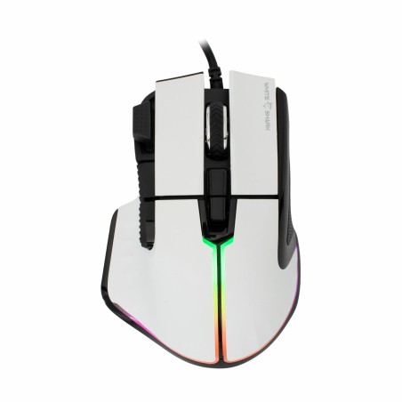 Miška WHITE SHARK GM-9006 MARROK-W, bela
