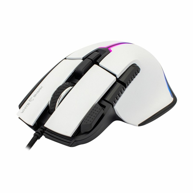Miška WHITE SHARK GM-9006 MARROK-W, bela