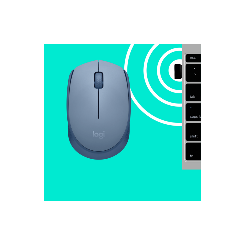 Miška Logitech M171 Wireless, siva