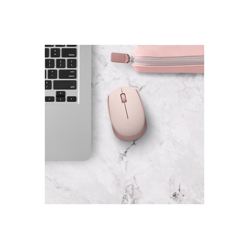 Miška Logitech M171 Wireless, roza